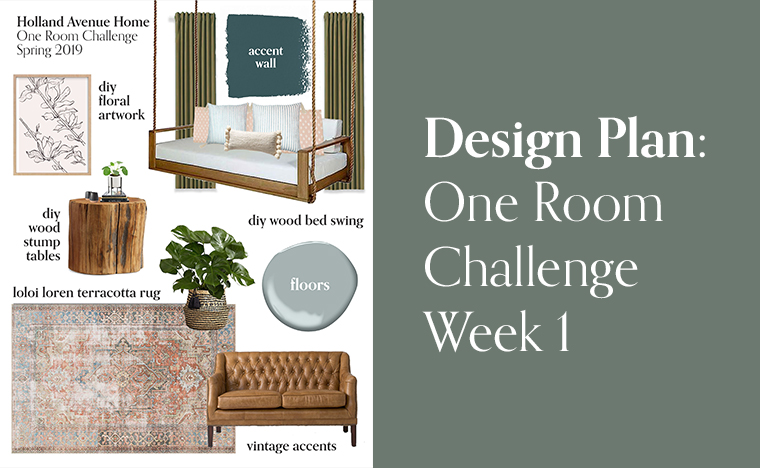 High Style, Low Budget Sunroom Transformation: One Room Challenge Week 1